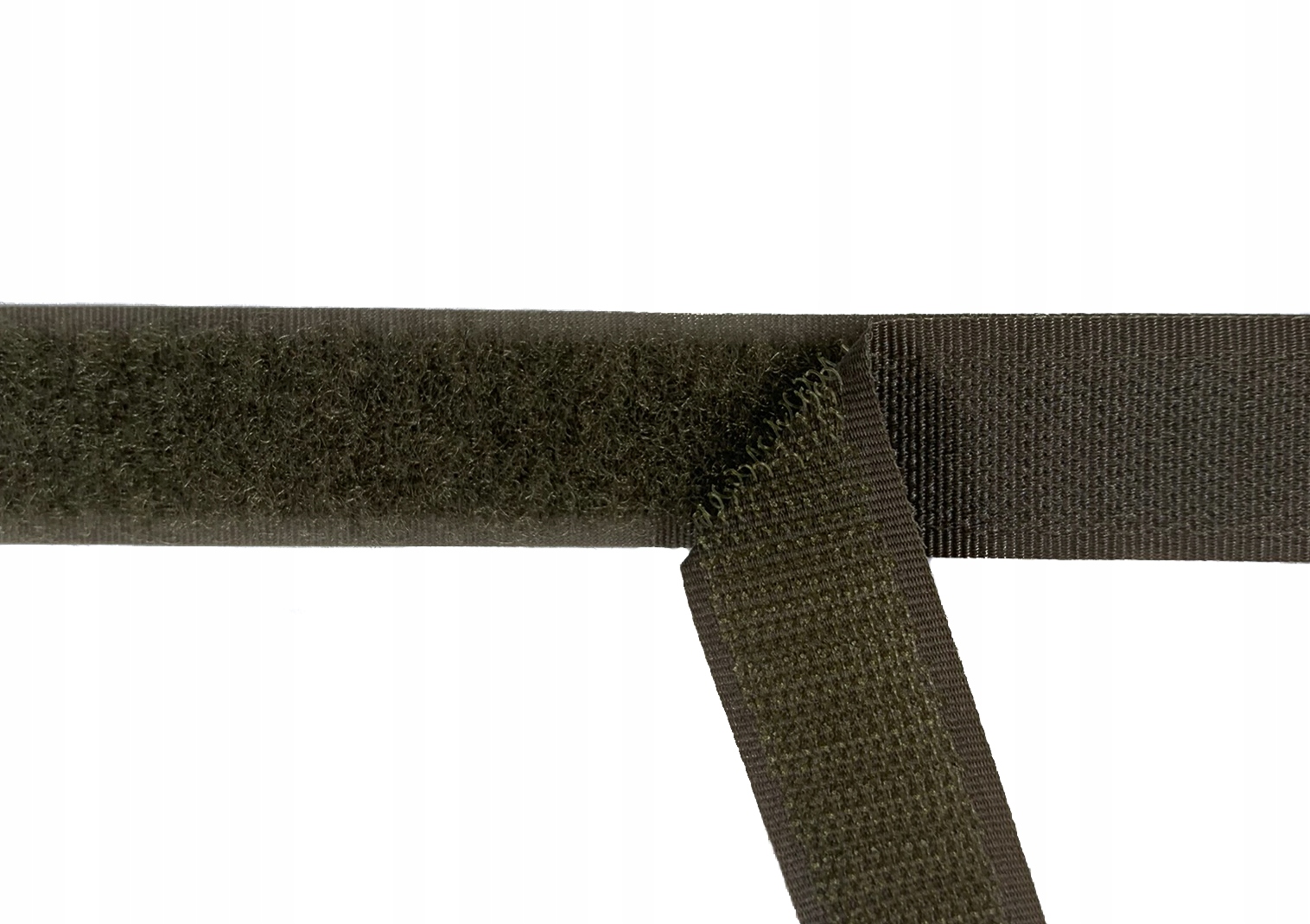 Taśma rzep komplet 20mm army green Alfatex