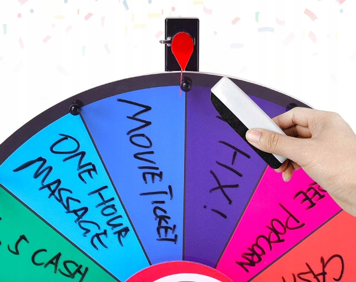 KOŁO FORTUNY SUCHOŚCIERALNE GRA NA WARSZTATY IMPREZY URODZINY Typ Podstawa