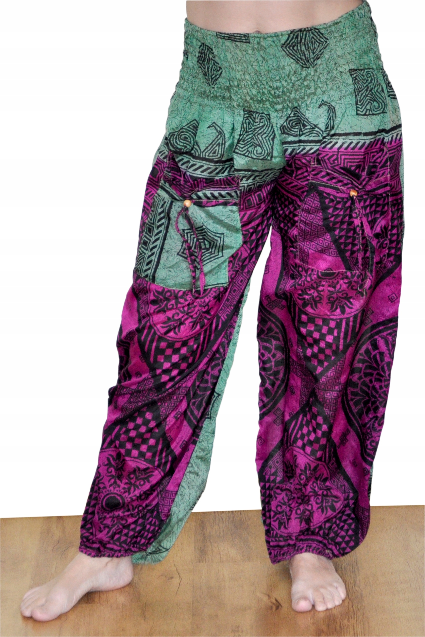 SPODNIE ALLADYNKI PUMPY ETNO BOHO