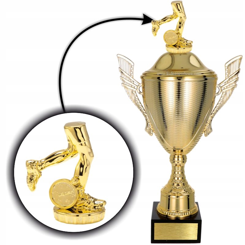 

Piękny puchar z figurką Bieganie 32 cm +grawer