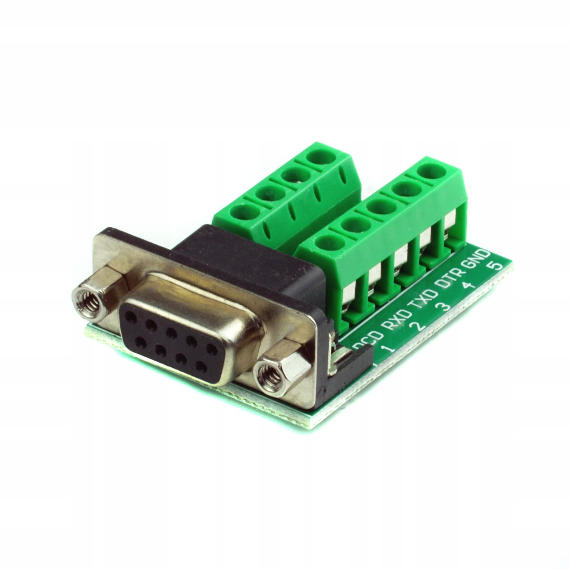 

Adapter terminal RS232 DB9 żeński złącze