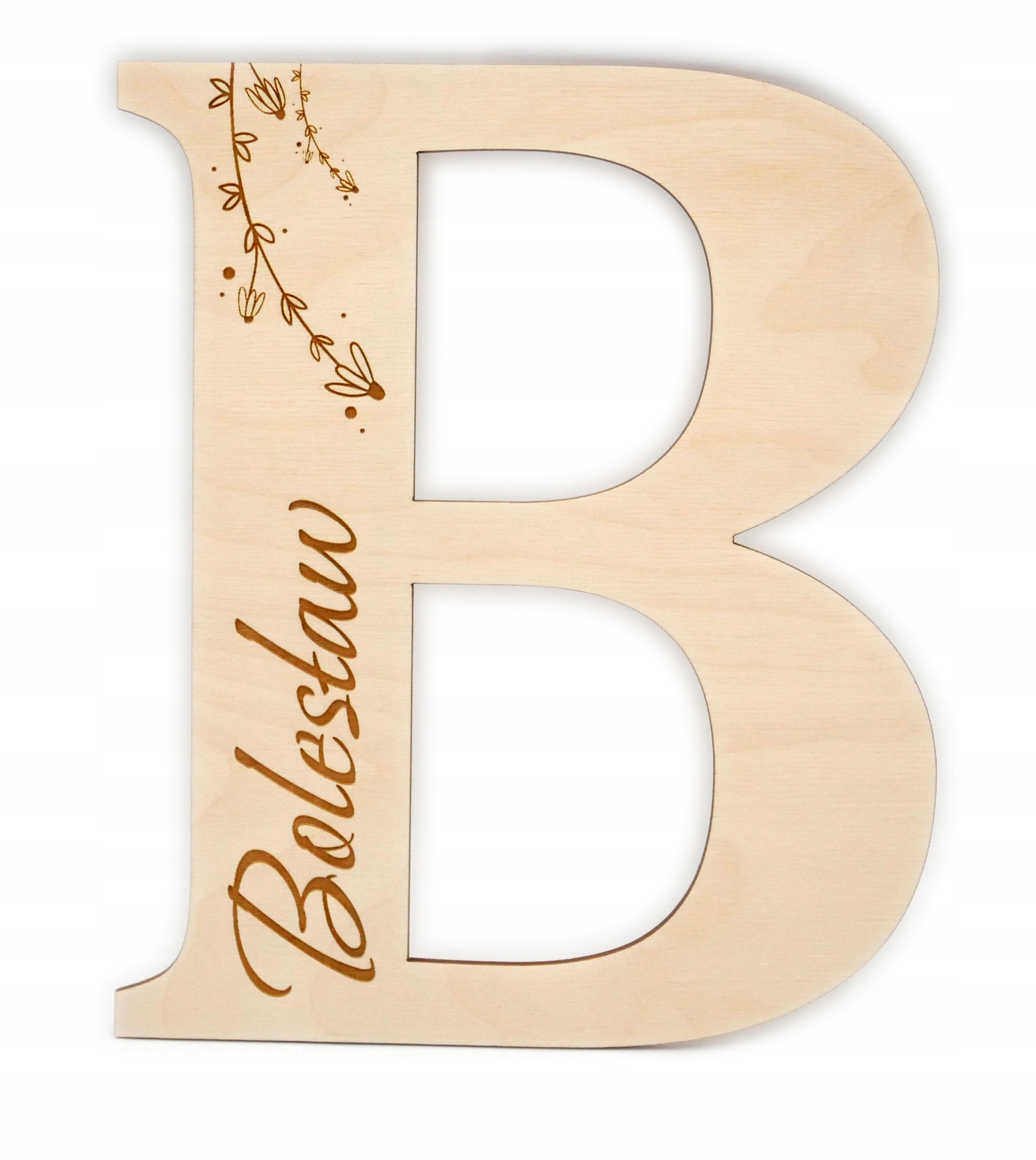 DECORATIVE LETTER LETTER ON THE DOOR, WALL, NAME B 20cm