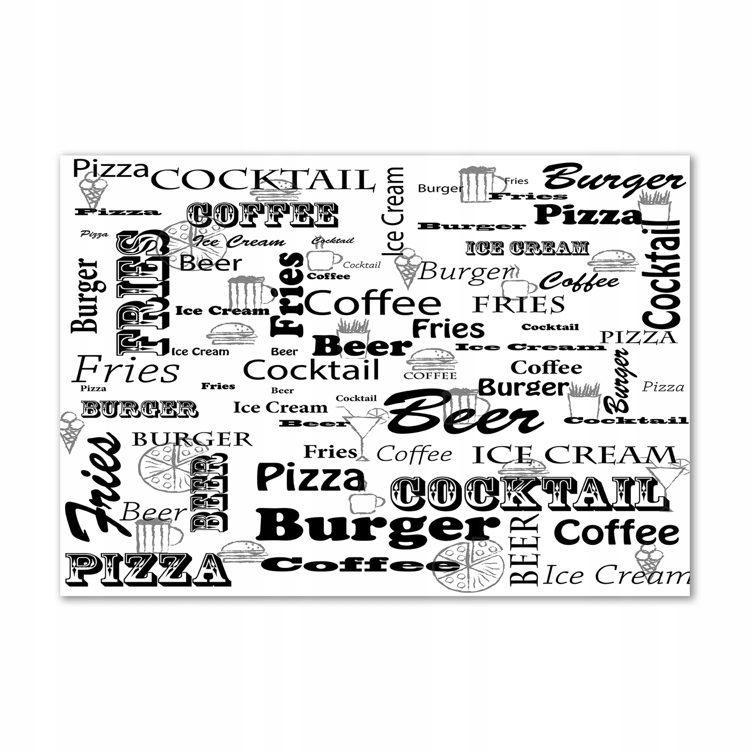 

Foto obraz akrylowy Menu w restauracji 100x70 cm
