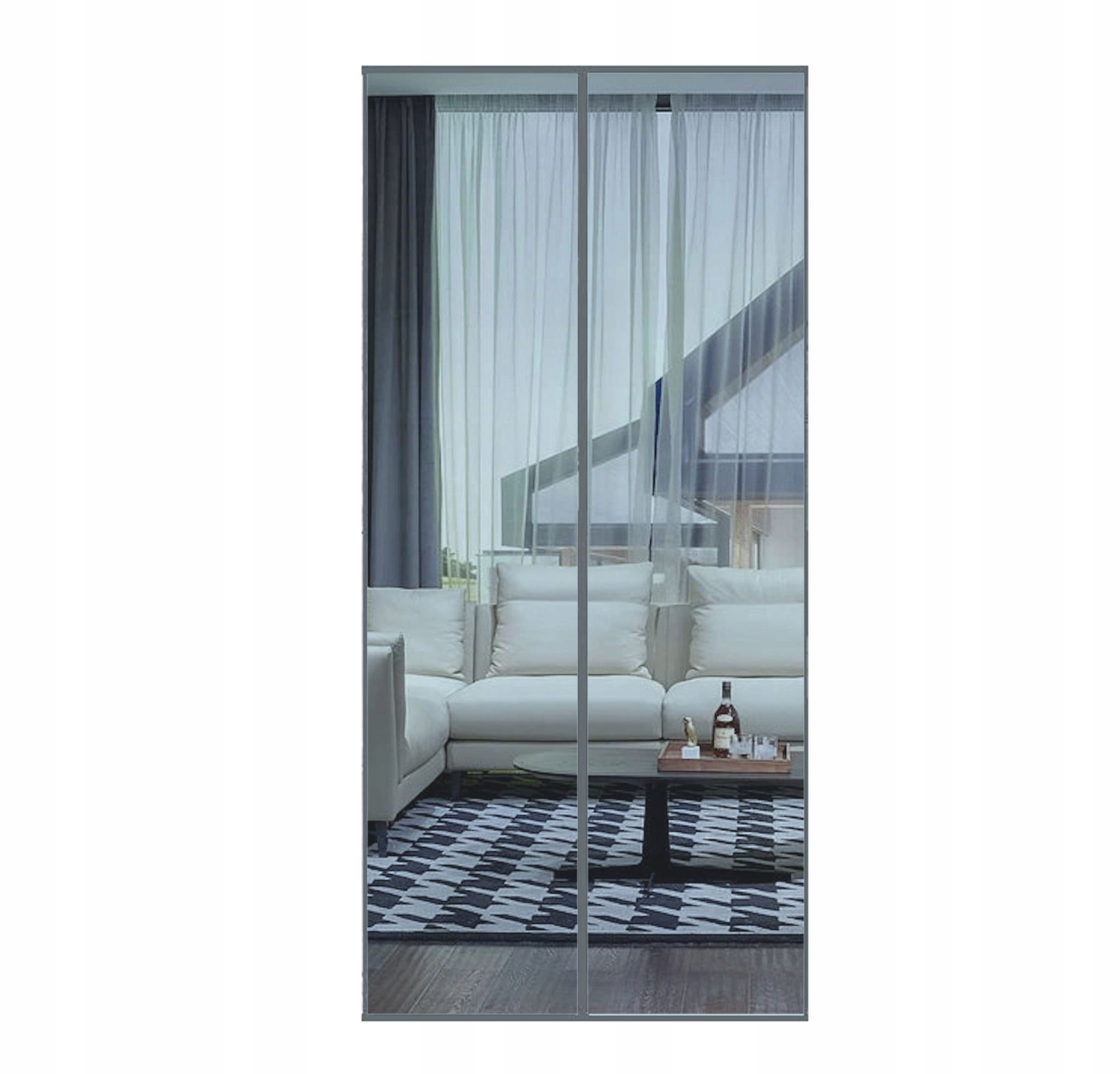 

Moskitiera Na Drzwi 100x220 Podwójne Magnesy Szara