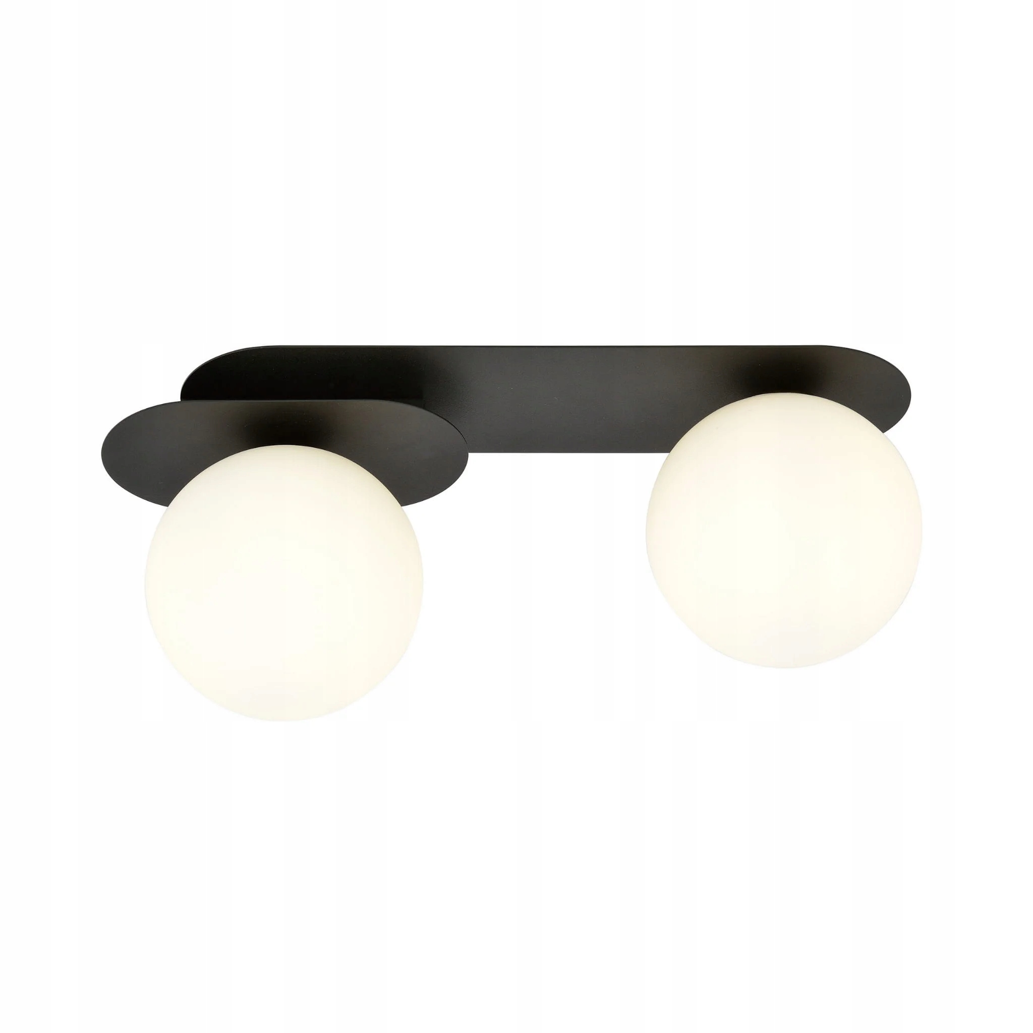 Emibig Stropná lampa Plaza 2xE14 10W čierna/biela, kov IP20