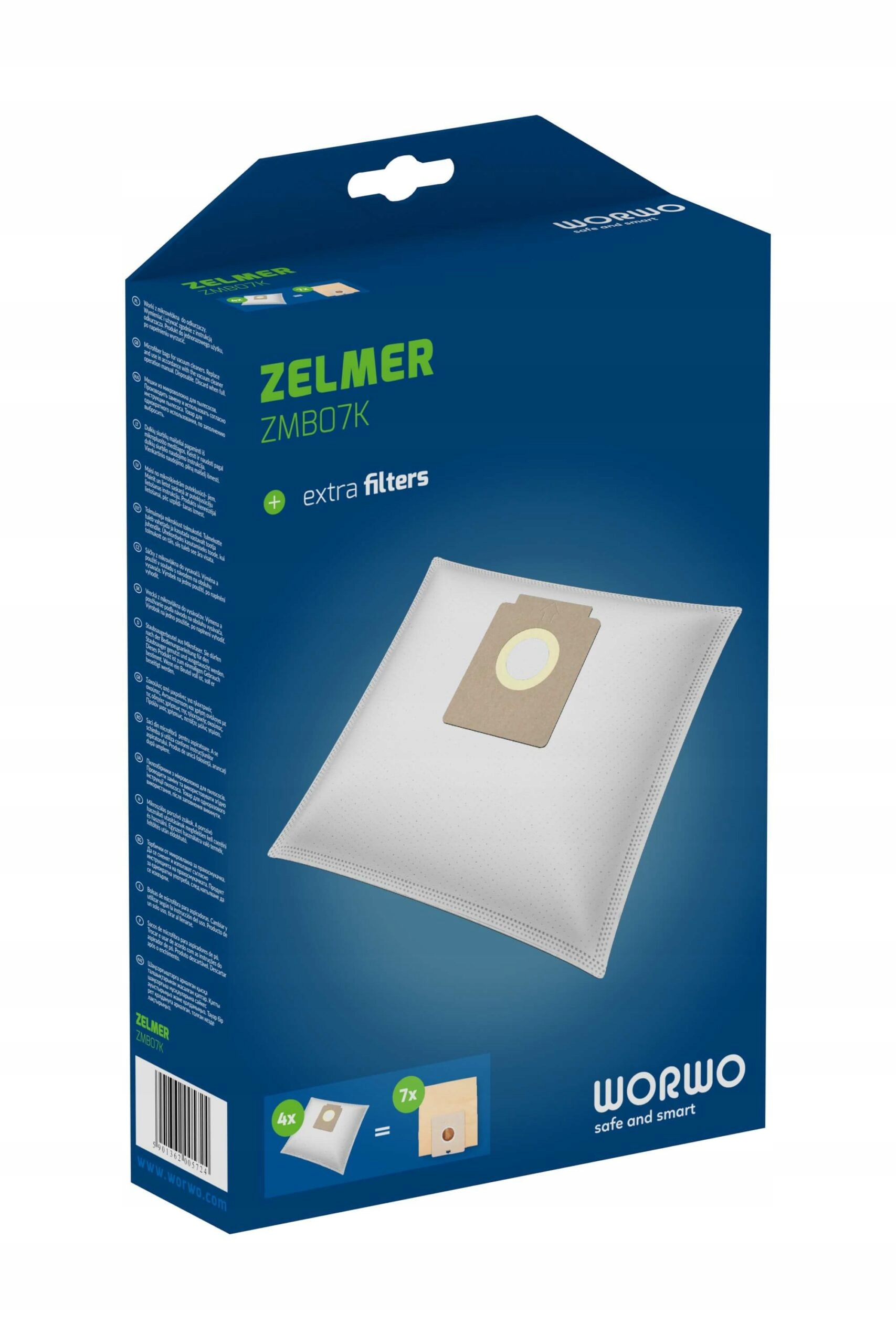 12 worki do ZELMER DOT VC 1002.0 EK, XS GORENJE VC Kod producenta ZMB07K_3x4