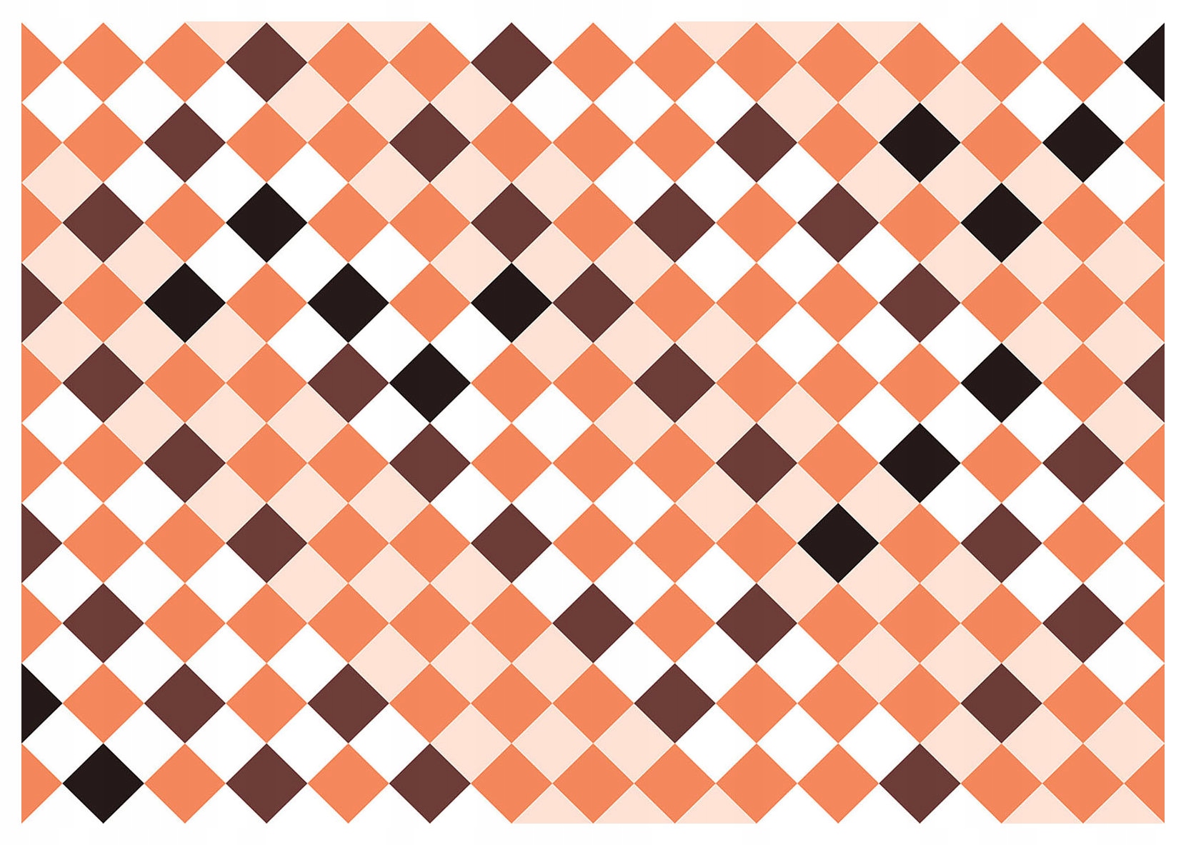 Fototapeta Romby geometrie abstrakce oranžovo-hnědá-černá 250x175 lepidlo