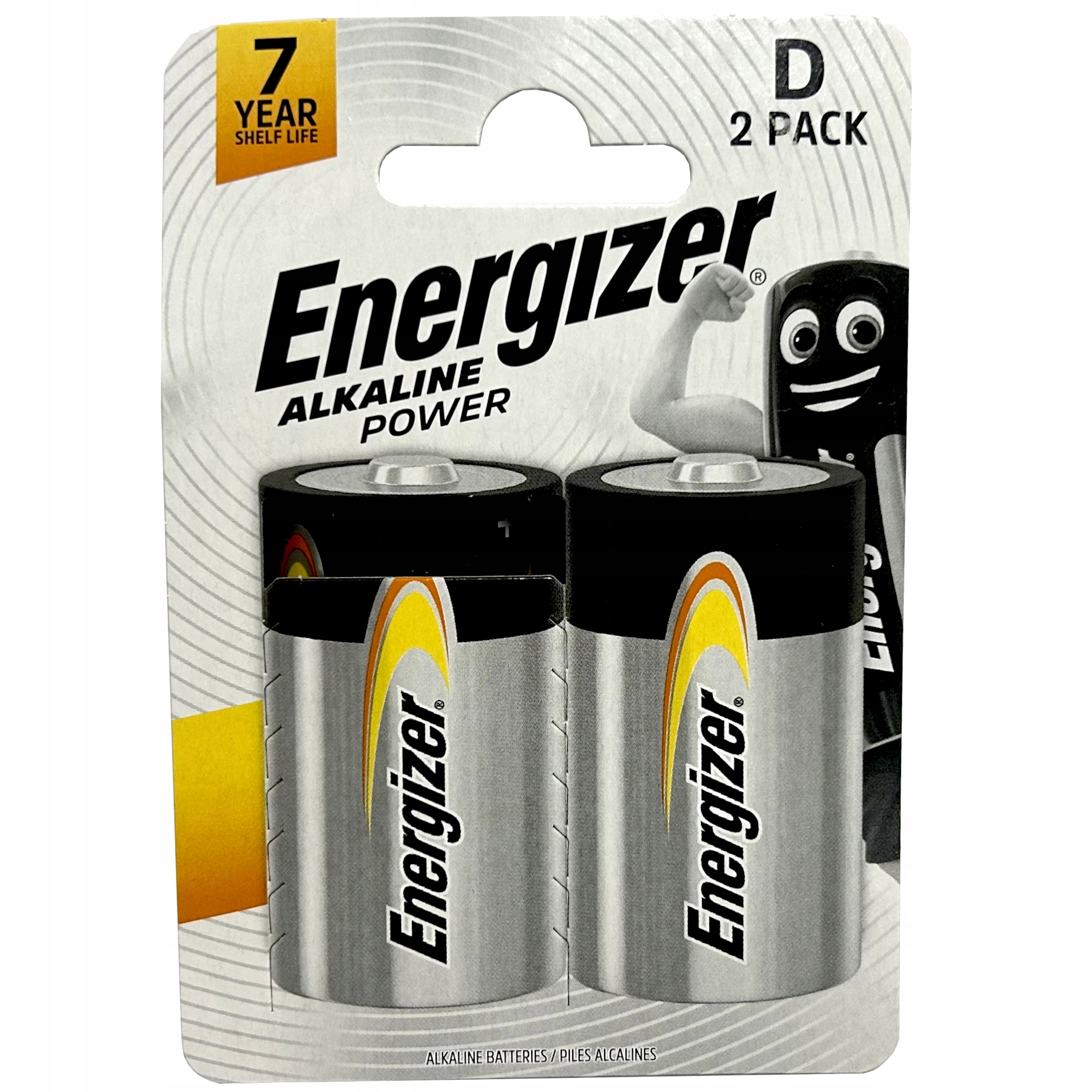 Щелочная батарея Energizer D (R20) 2 шт.