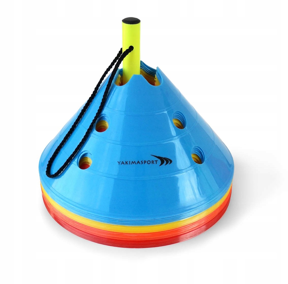Tréninkové ostrůvky Yakimasport sada 20 ks koordinace rychlost stojan