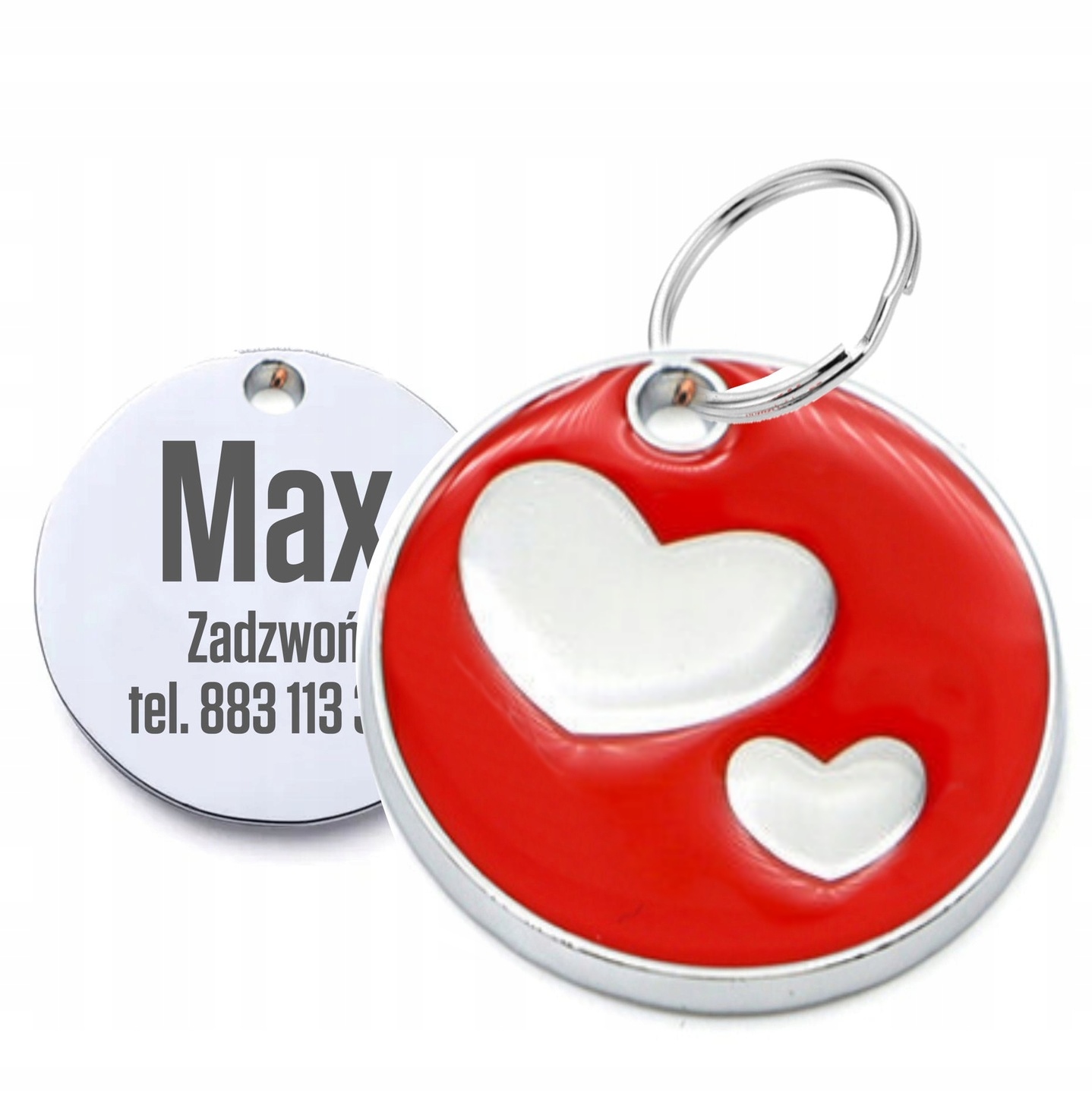 

Identyfikator Adresówka Psa Kota Metal Grawer