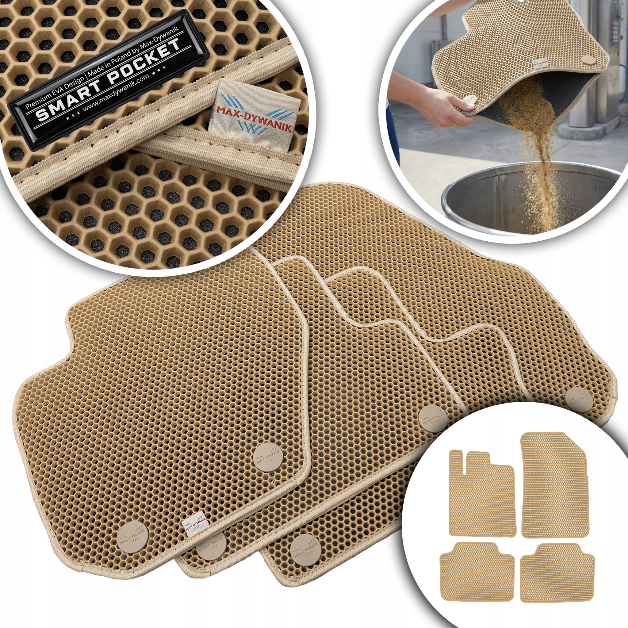 Citroen C5 I 2001-2008 Koberce Eva Smart Pocket