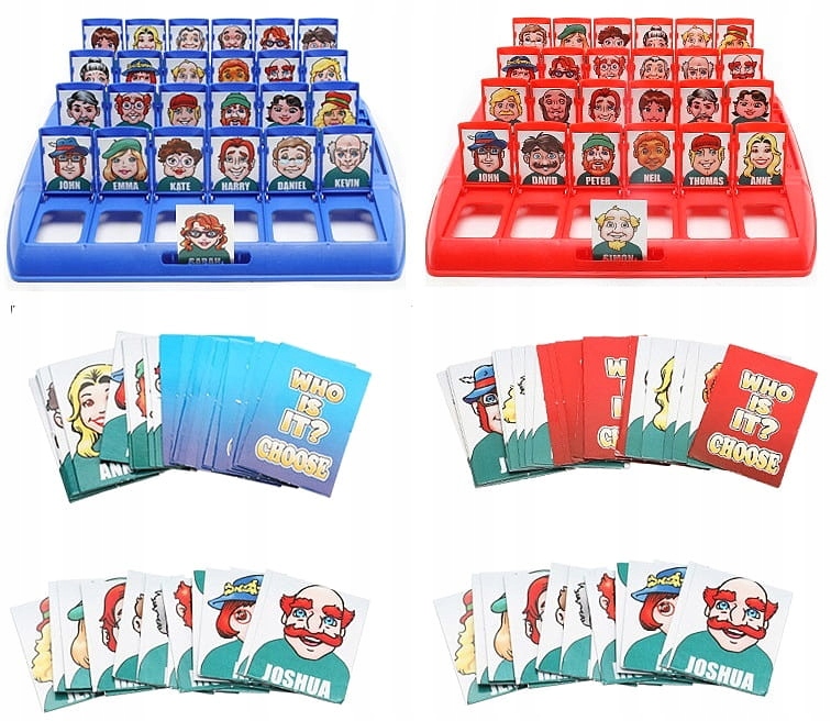 ZGADNIJ KTO TO ZGADNIJ KIM JESTEM Materiał papier plastik