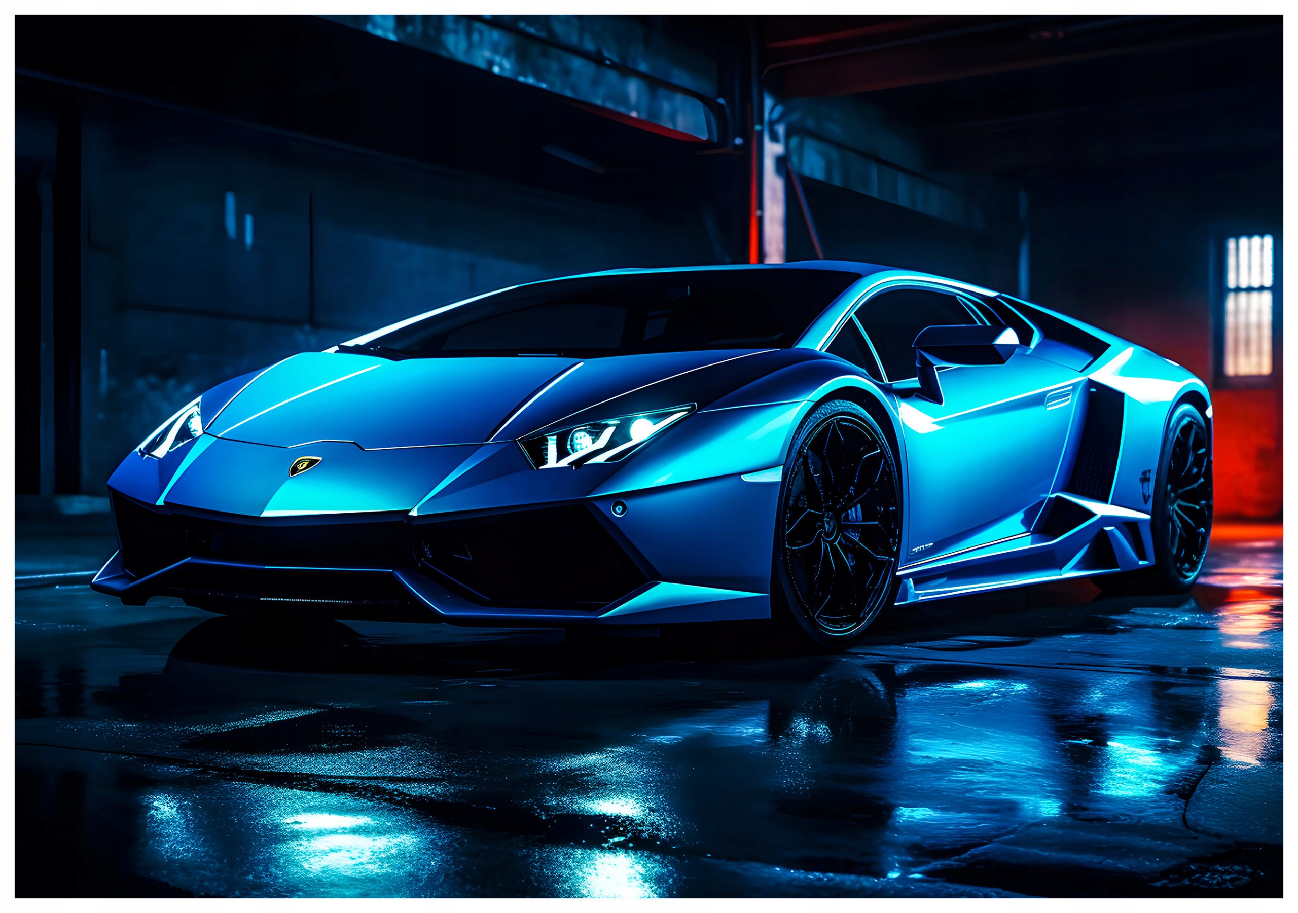 Fototapeta Lamborghini Aventador Rýchlosť a štýl 416x254 noc 3D lepidlo