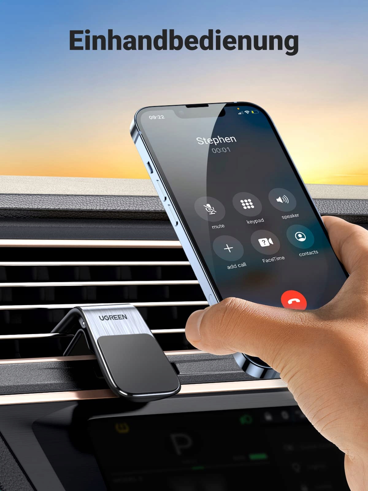 UGREEN Magnetyczny Uchwyt Samochodowy na Telefon iPhone Galaxy — miniatura 2