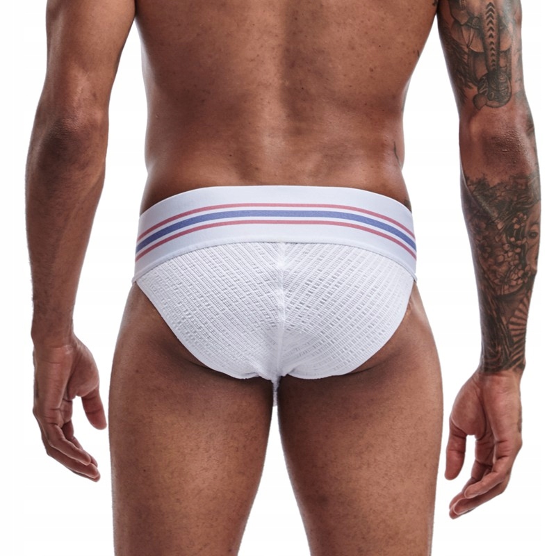 Slipy męskie tanga Jockmail białe L Rozmiar L