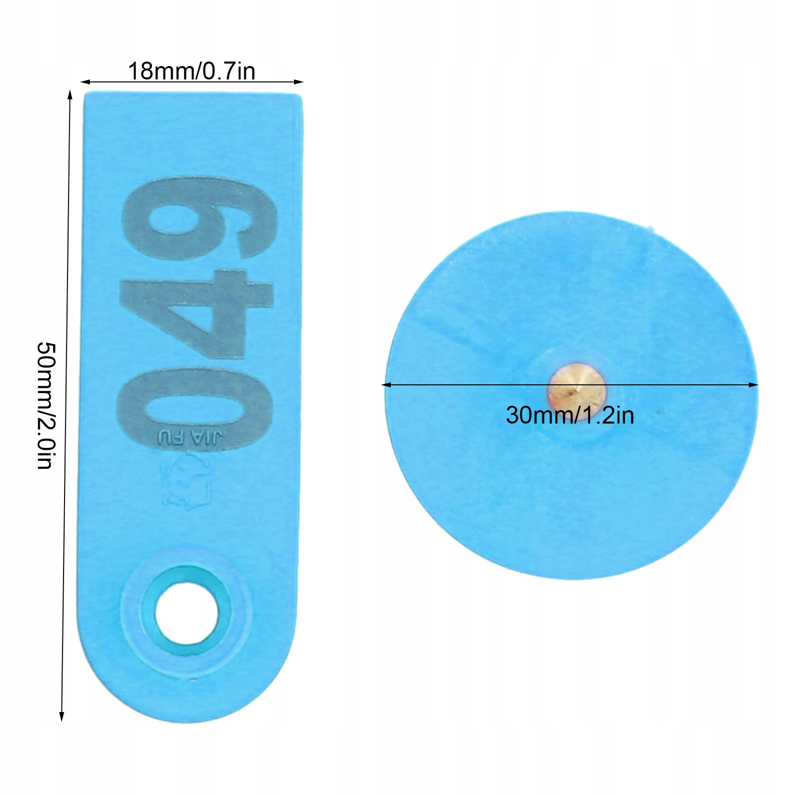 Numerowane znaczniki kolczyków Etykiety dla owiec Marka bez marki
