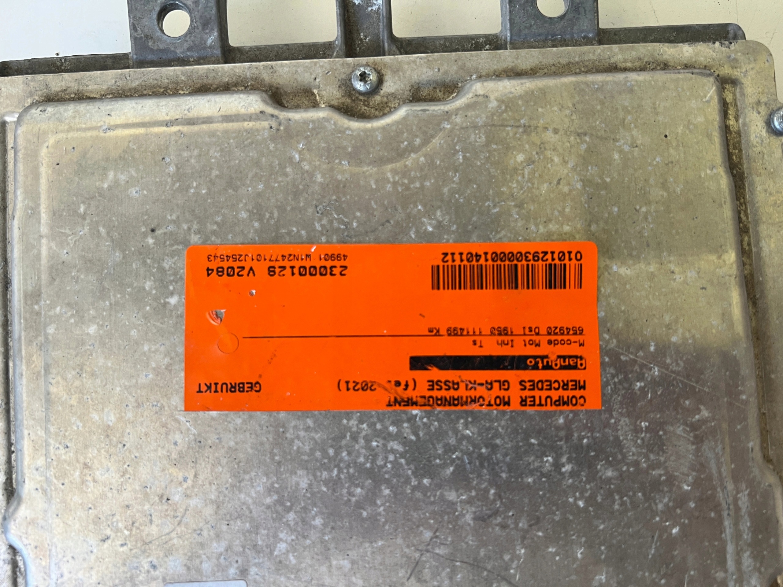 MERCEDES GLA KLASA 2.0 CDI A6549009600 A6549017600 0281037274 computer ECU