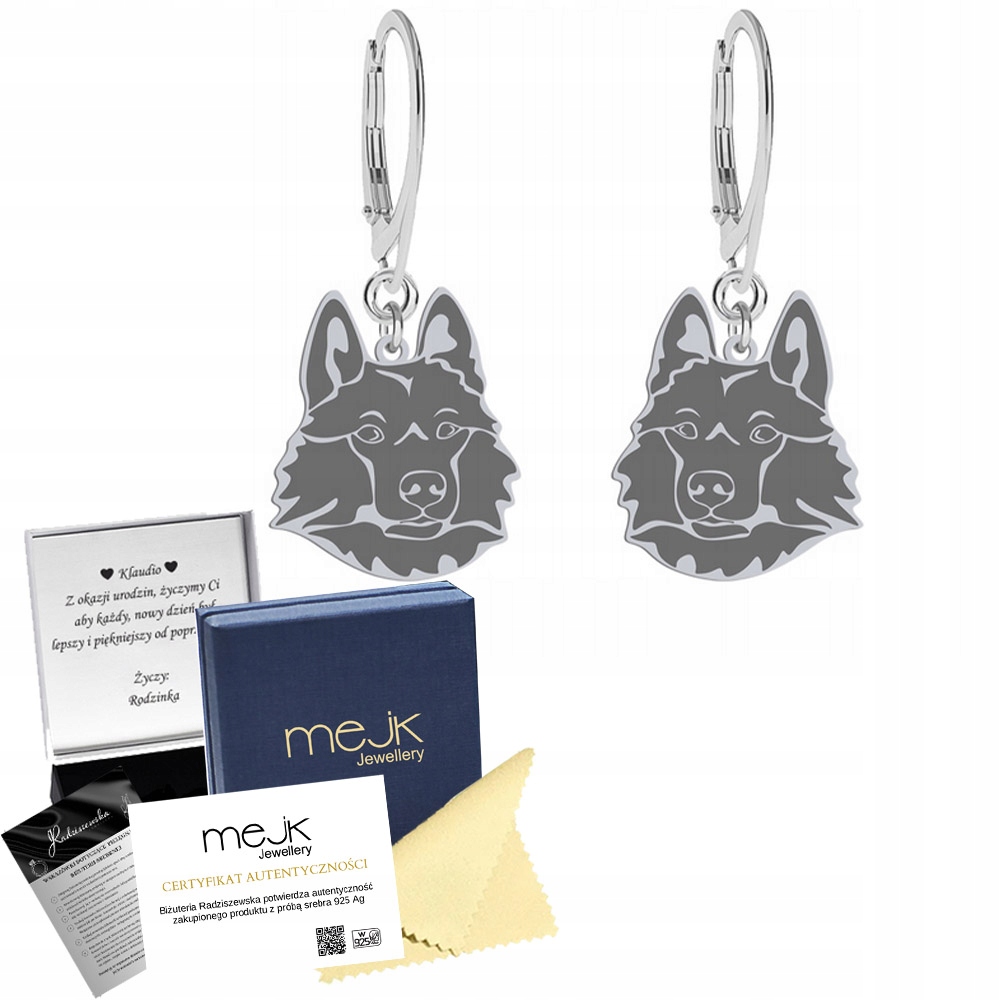 Stříbrné Náušnice Rusko-evropská náušnice 925 Dárek Šperky Gravírování