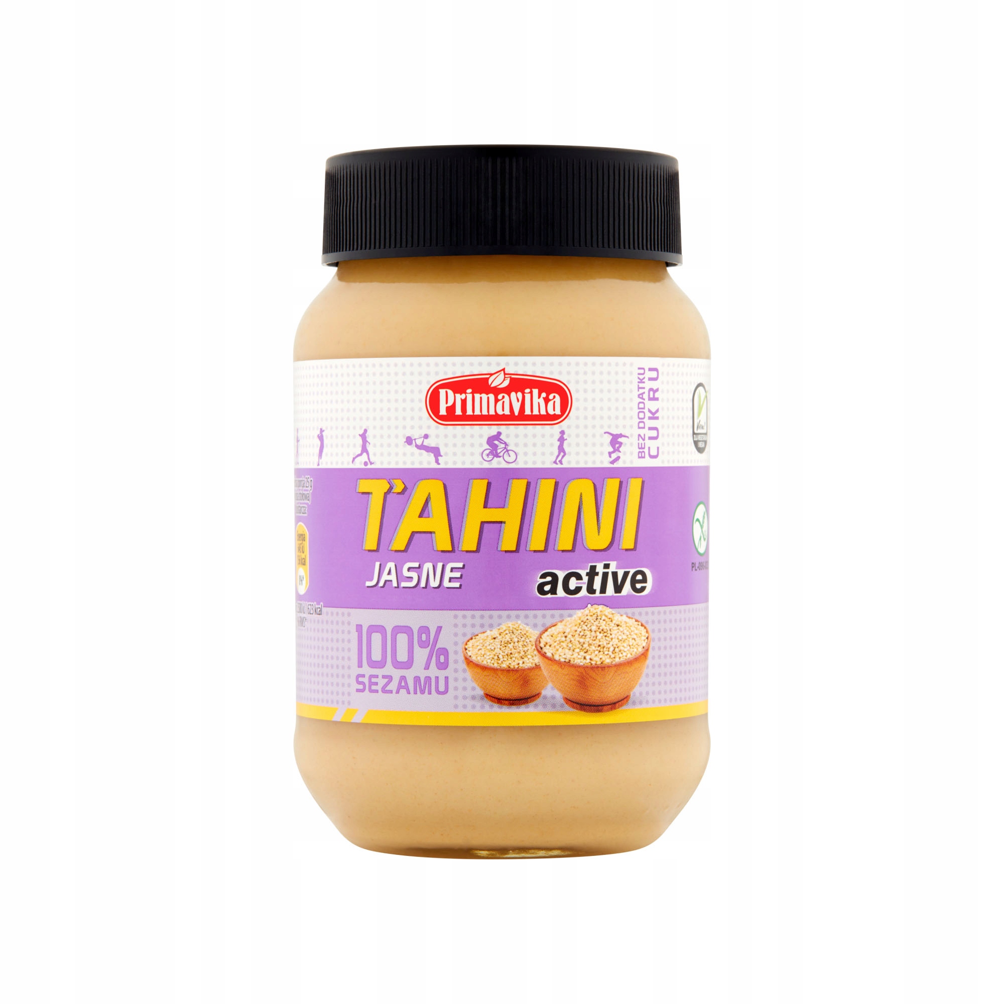 Tahini Active světlé 100% sezamové 460 g Set: 6 ks
