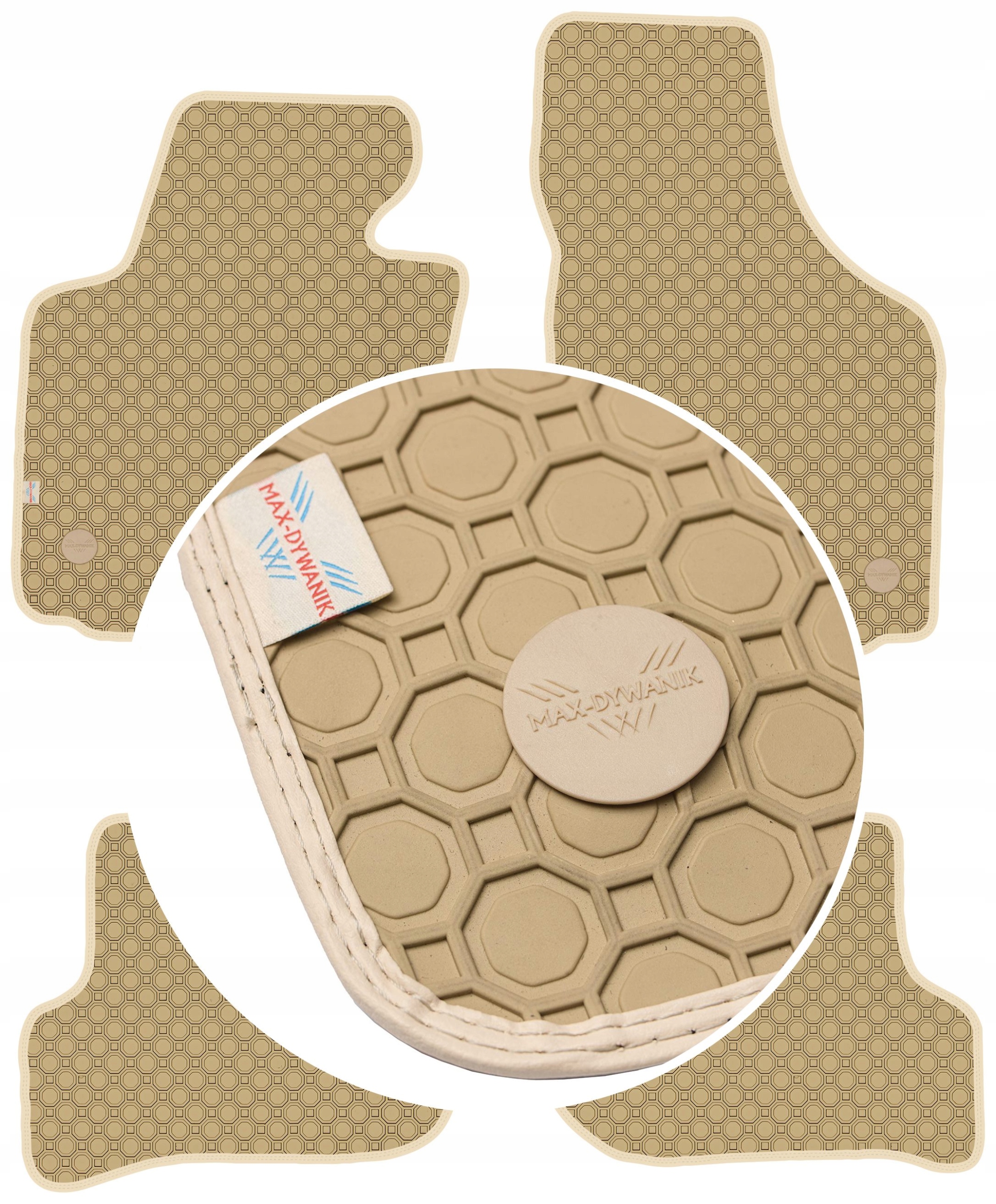 Seat Altea 2008-2015 Béžové podlahové rohože