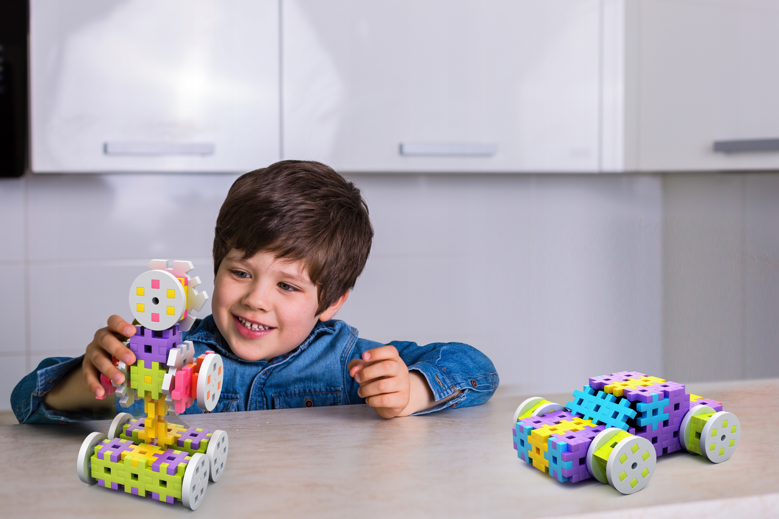 KLOCKI KONSTRUKCYJNE Wafle MELI Basic Constructor 100 elementów Rodzaj zestaw