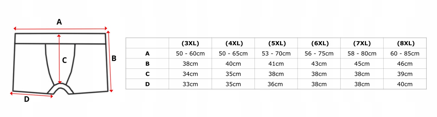 DUŻE MĘSKIE SPODENKI KĄPIELOWE ANDRIU CZARNE SPODENKI NA BASEN 3XL PAS120CM Marka inna
