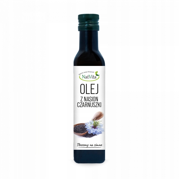 Black Cumin Oil Cold Pressed Natural Liquid OMEGA 3 250ml NatVita