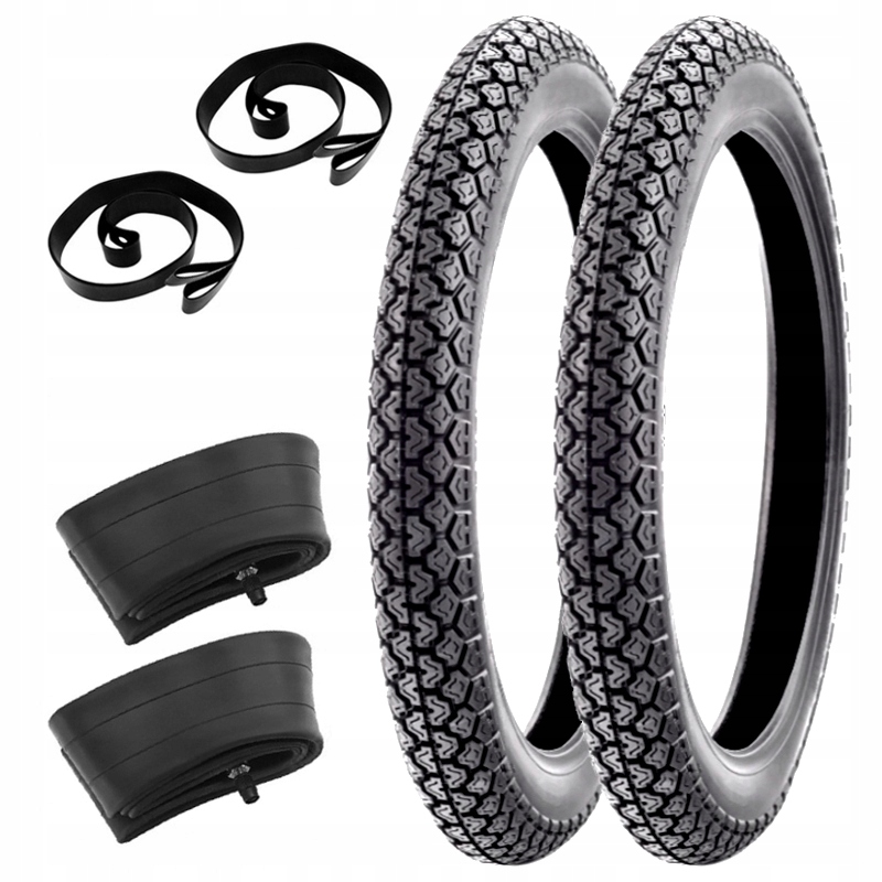 

2 X Opona Dętka 19 X 3.00 3,00-19 Awo Wfm Shl Wsk