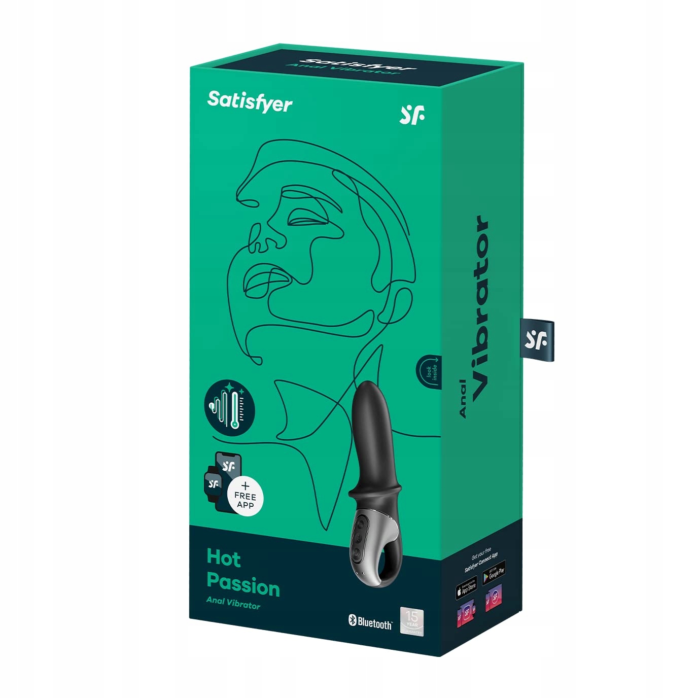 SATISFYER Hot Passion Wibrator Analny Z Funkcją Ciepła I Aplikacją — miniatura 5