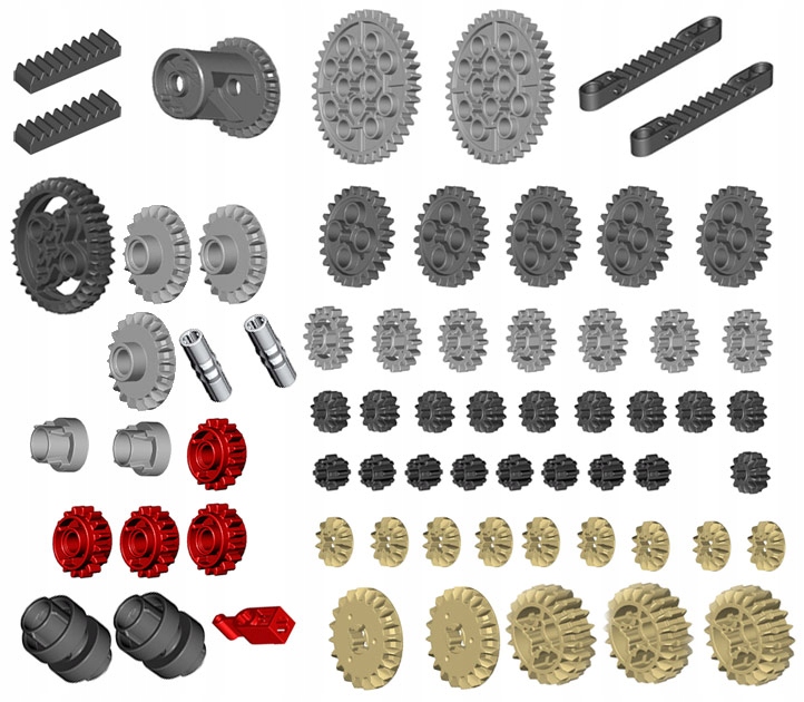 

Lego Technic Zębatki zestaw startowy Duży /1/