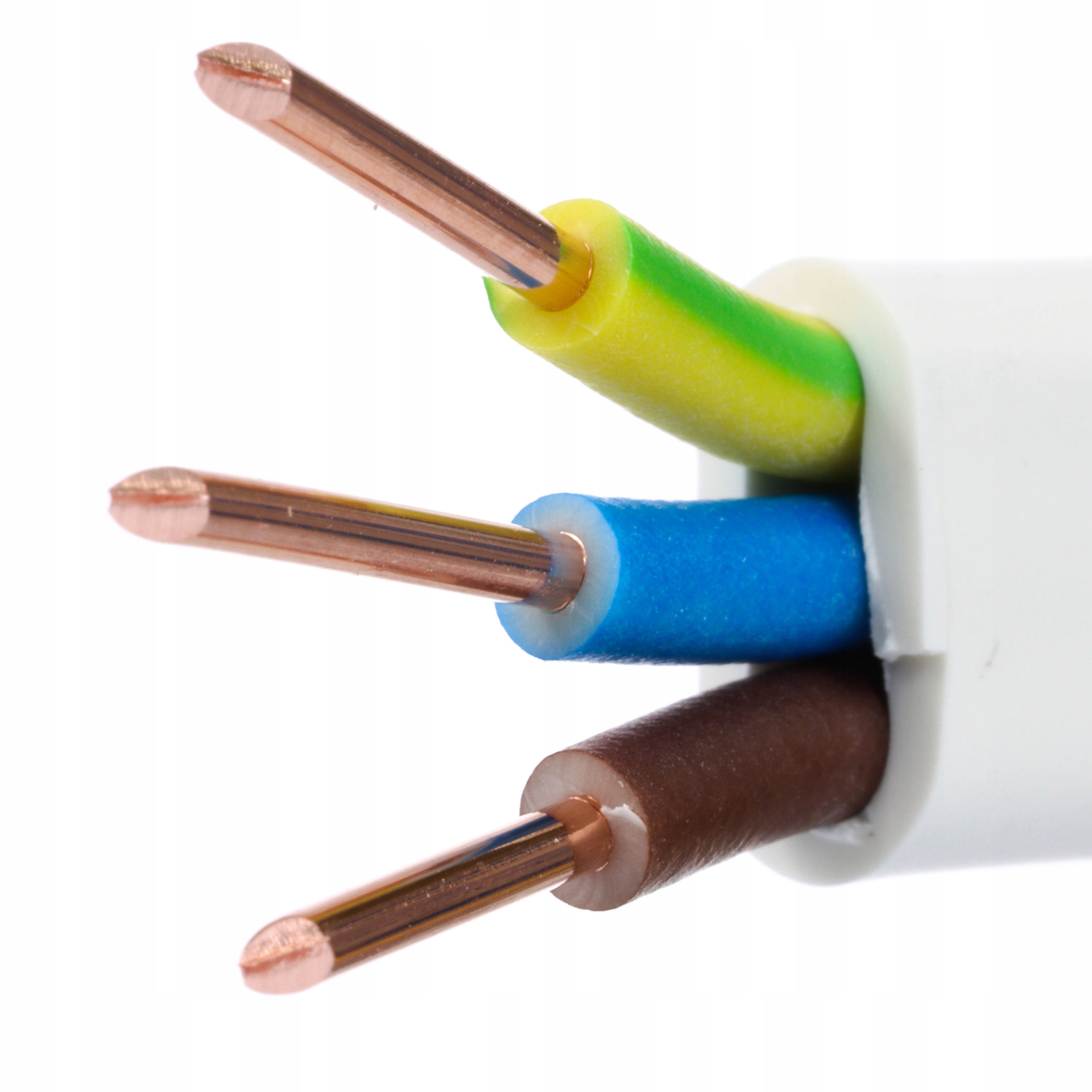 

Kabel miedziany elektryczny Ydyp 3x1,5 płaski 10m