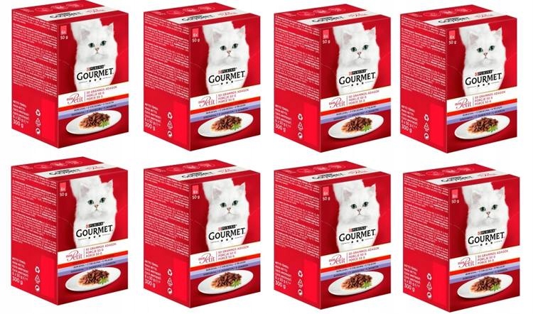 Levně Purina Gourmet mon petit mix chutí kachna kuře krůta 48x50 g
