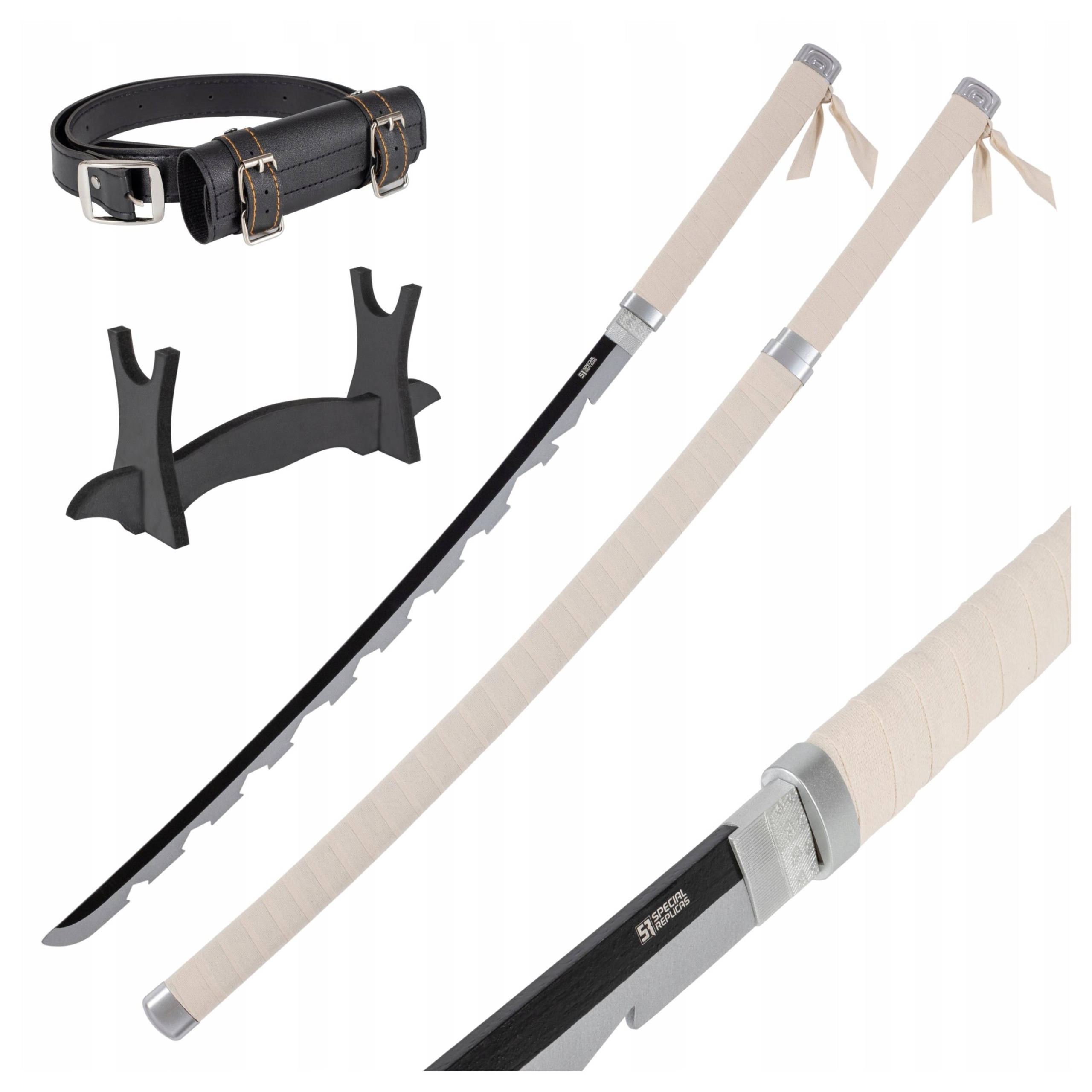 Meč Katana Demon Slayer Inosuke Hashibira's dřevěný JT10659