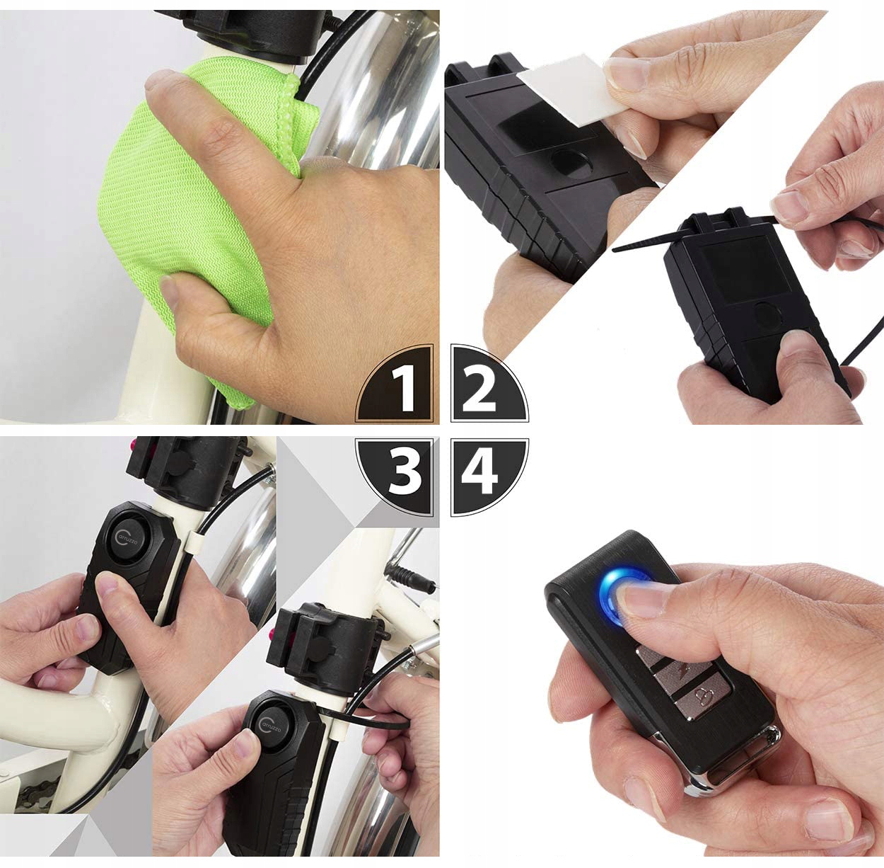 ALARM MOTOCYKLOWY ROWEROWY ZABEZPIECZENIE Blokada PILOT Kod producenta 5904100208289