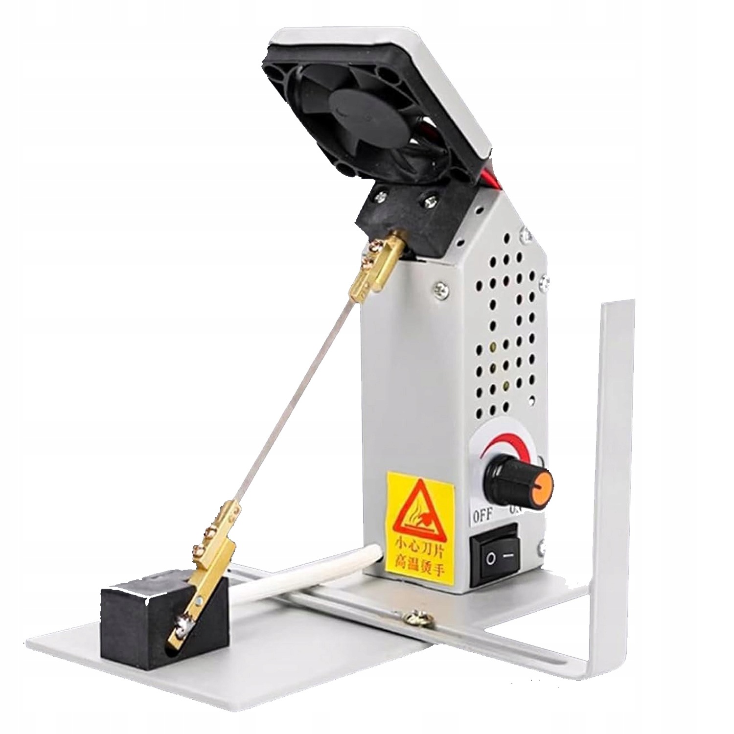 Stroj na řezání stuh za tepla 220 V, šířka řezu 65 mm