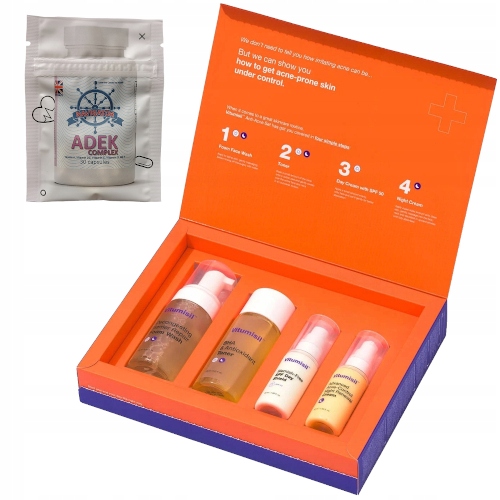 Dermz Vitumisil Zestaw krem dzień noc toner pianka Trądzik