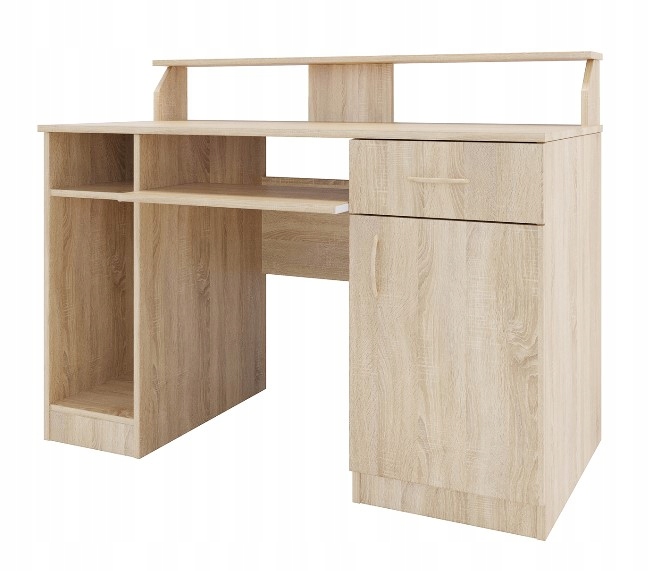 Biurko do PRACOWNI DUŻE funkcjonalne z NADSTAWKĄ Szerokość mebla 120 cm