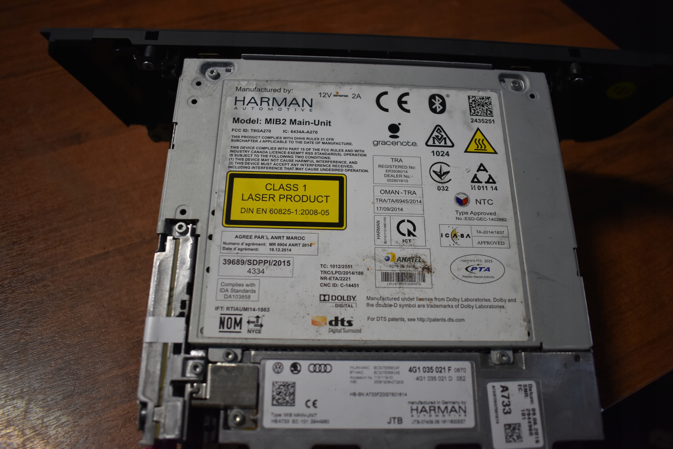IDEALNY player MULTIMEDIA HARMAN AUDI A6 C7 1