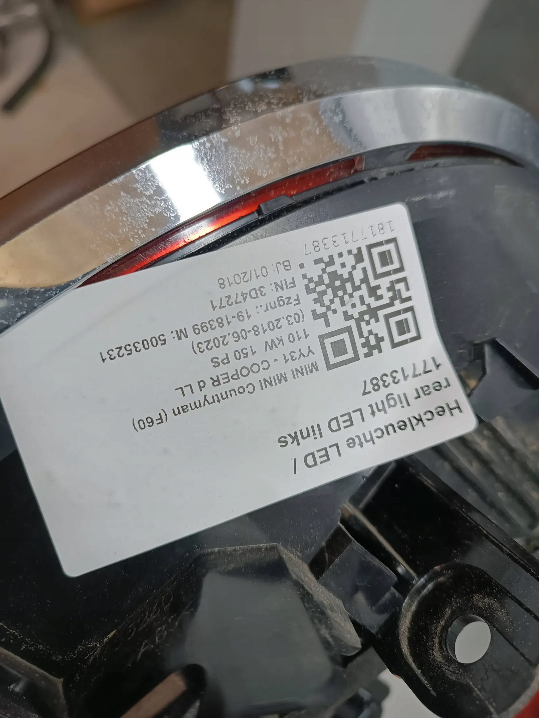 Mini Cooper Countryman F60 LAMPY TYL KOMPLET Typ samochodu Samochody osobowe