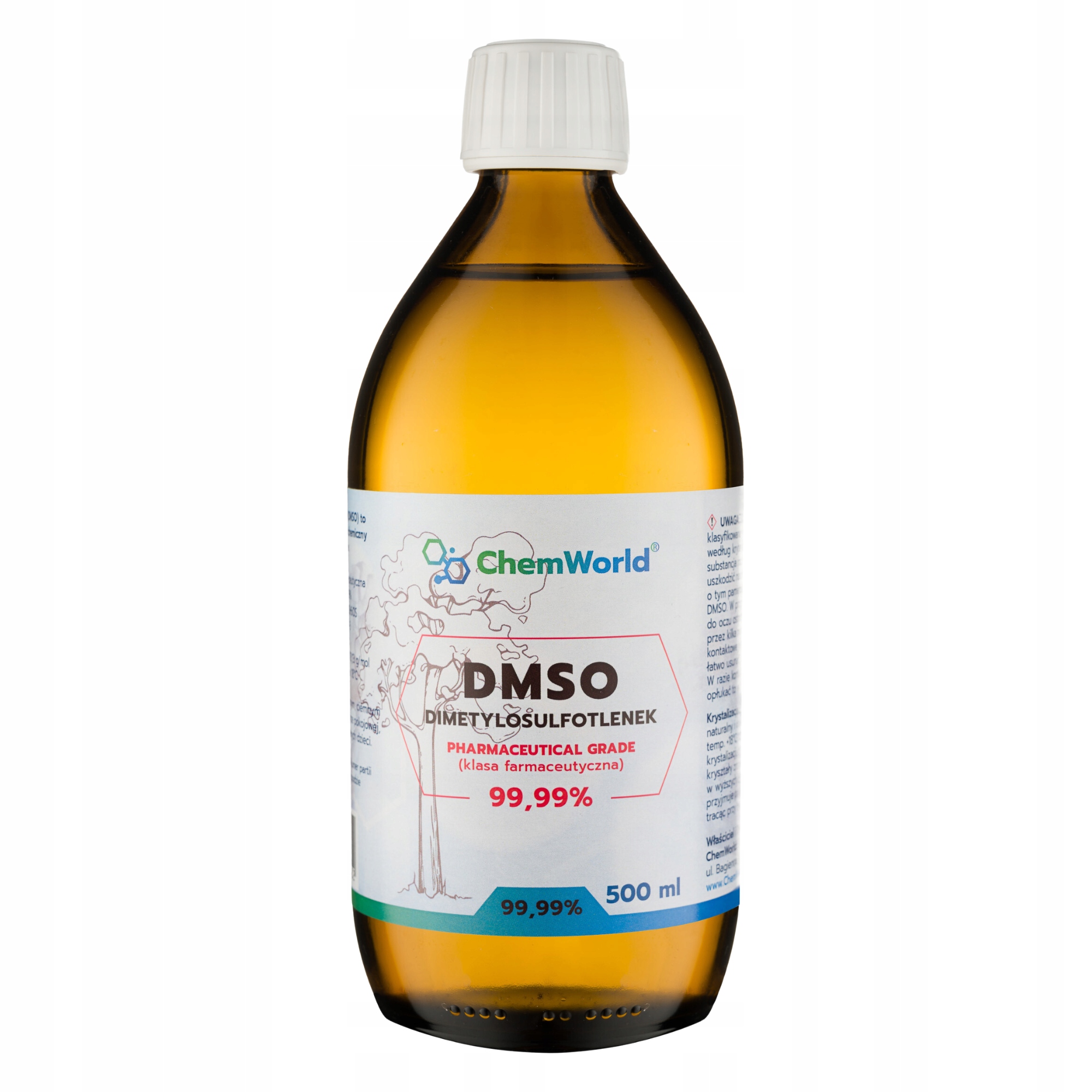 DMSO Dimetylosulfotlenek CZDA 500 ml - ChemWorld