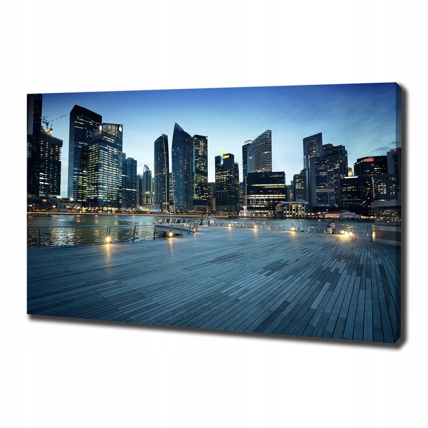 

Foto obraz na płótnie Singapur nocą 100x70 cm