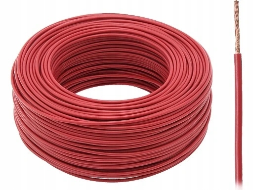 Przewód Linka Lgy Czerwony 1x25 25mm2 750V 100 Metrów H07V-K