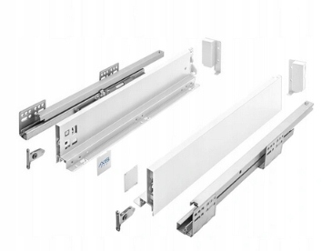 Szuflada Gtv Axis Pro Średnia L600 H116 Biała Cichy Domyk Pełen Wysuw 40KG