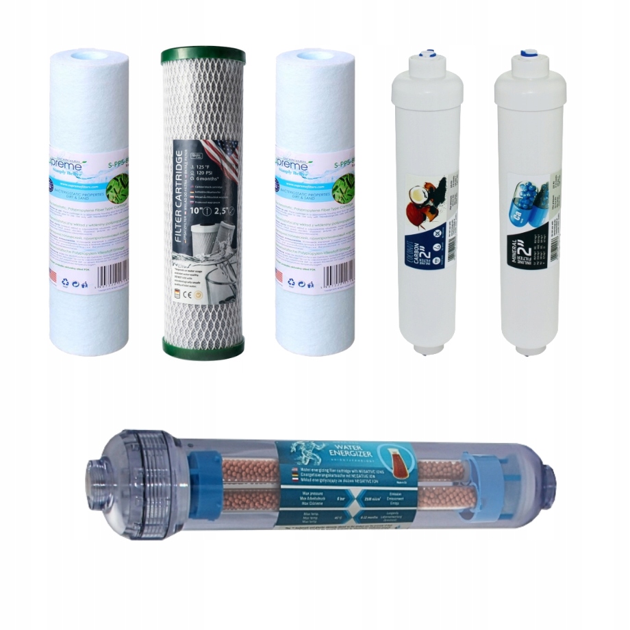 ZESTAW WKŁADÓW FILTRY DO RO7 SUPREME PREMIUM