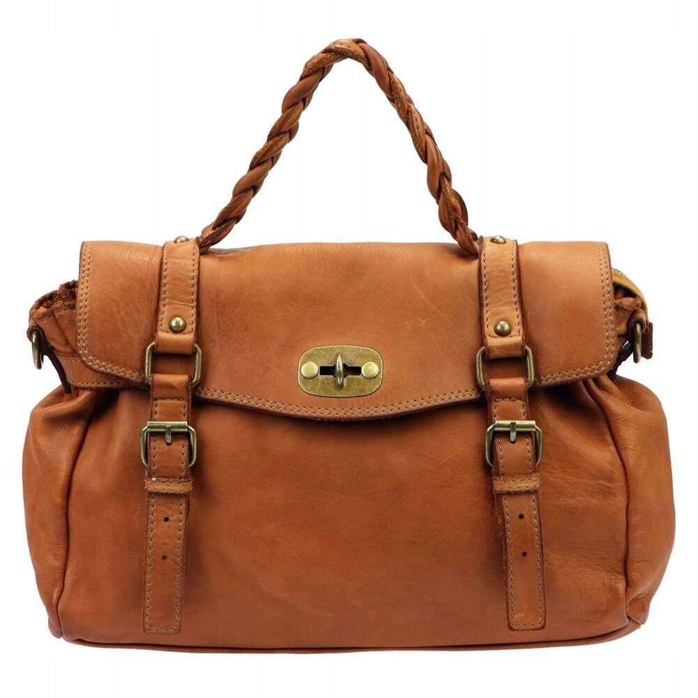 Dámská kožená kabelka hnědá Vs 028 střední přes rameno Crossbody