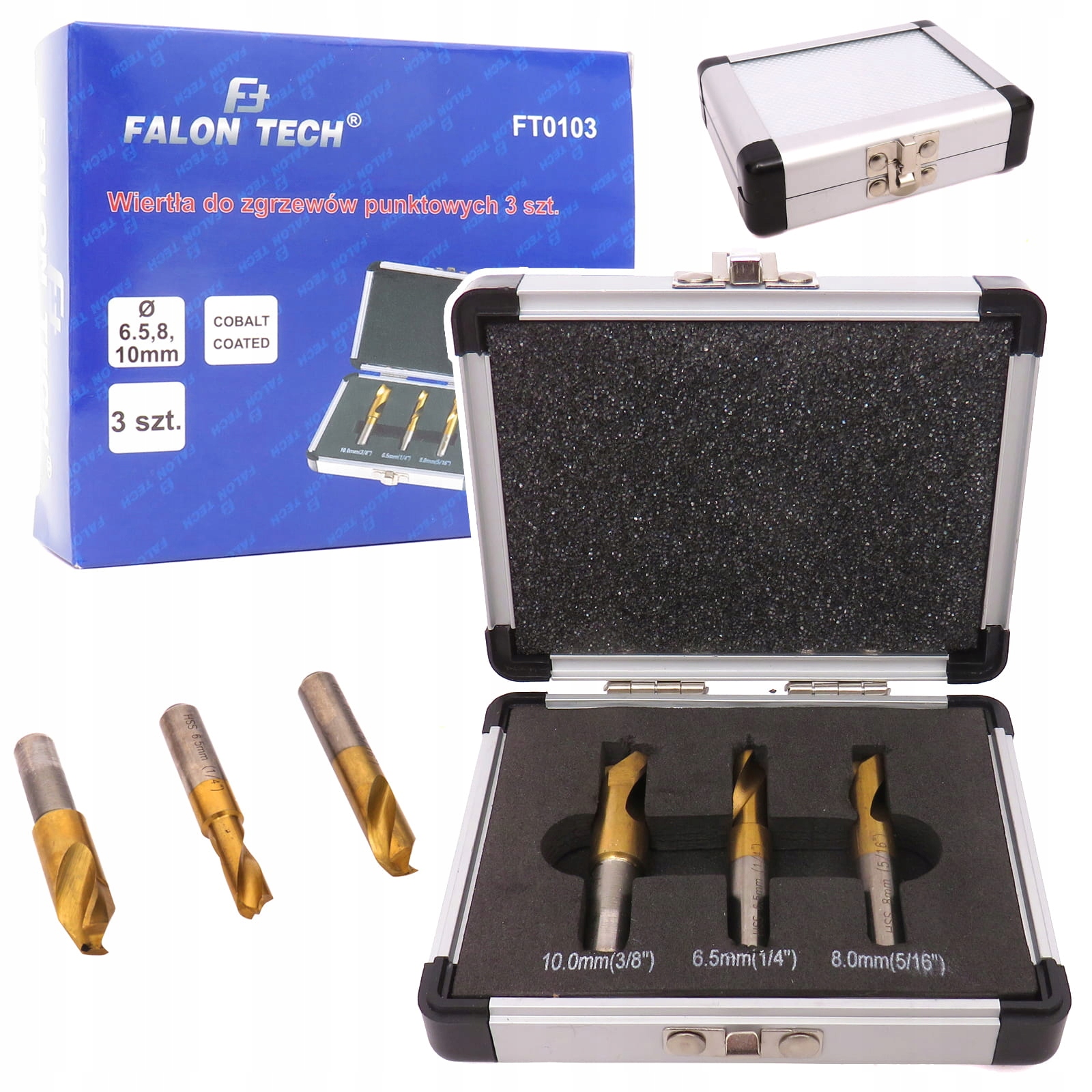WIERTŁA DO ZGRZEWÓW PUNKTOWYCH SPAWÓW 6.5 8 10 MM