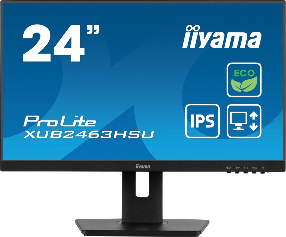Iiyama Monitor 23.8 cala ProLite XUB2463HSU-B1 IPS,100HZ Hdmi Dp Has Epeat