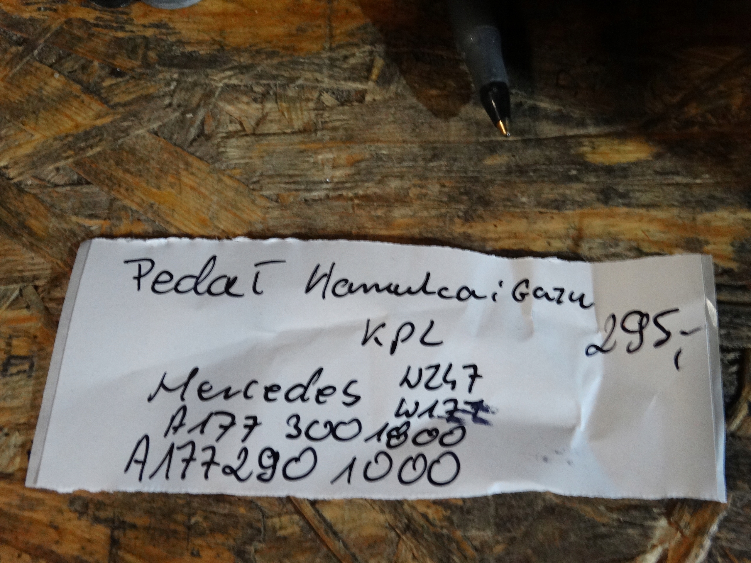 Gaspedal Bremse KPL. MERCEDES W247 X247 1