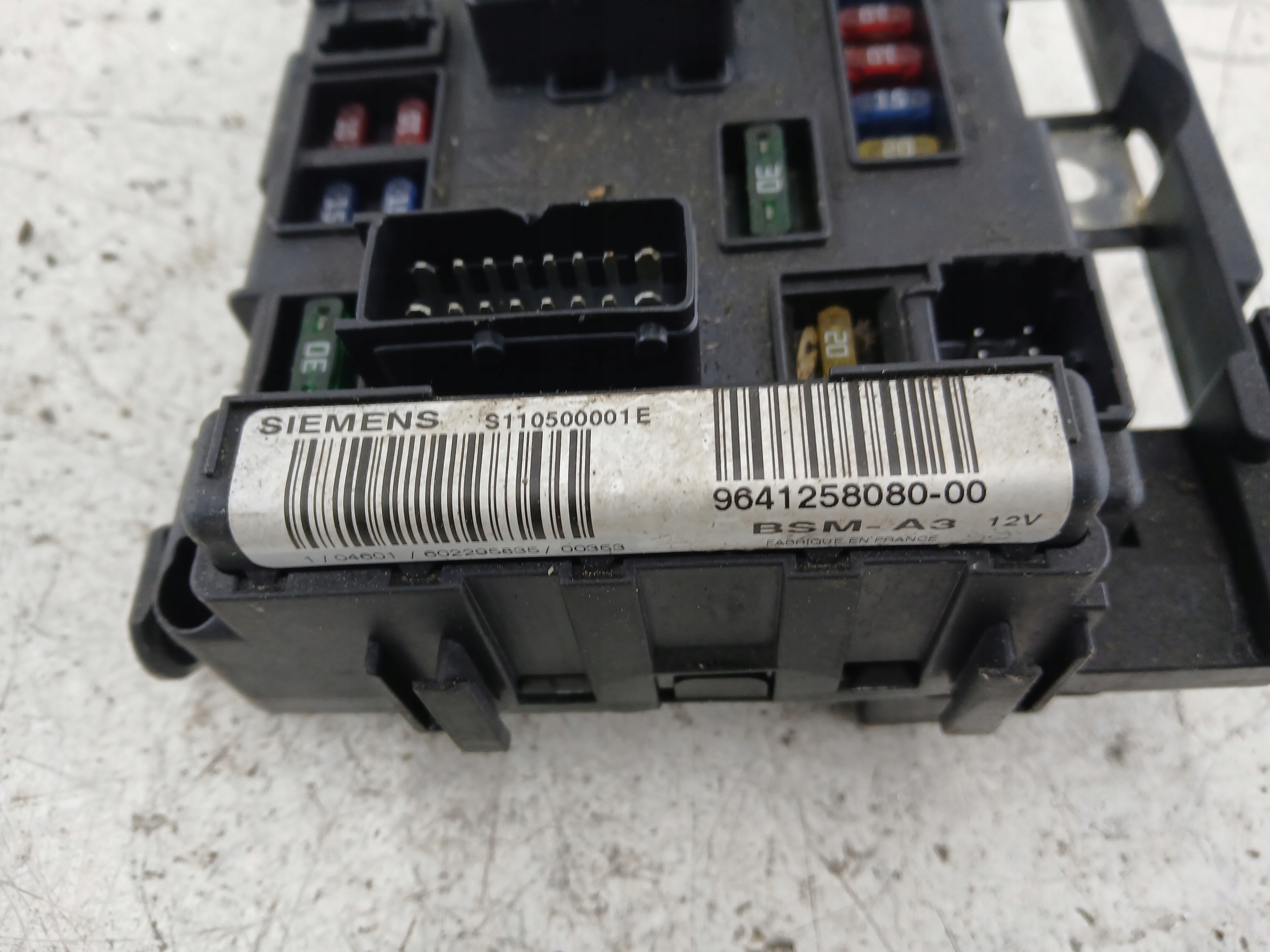 CITROEN C5 e CENTRALINA FUSIBILI modulo BSM 9641258080