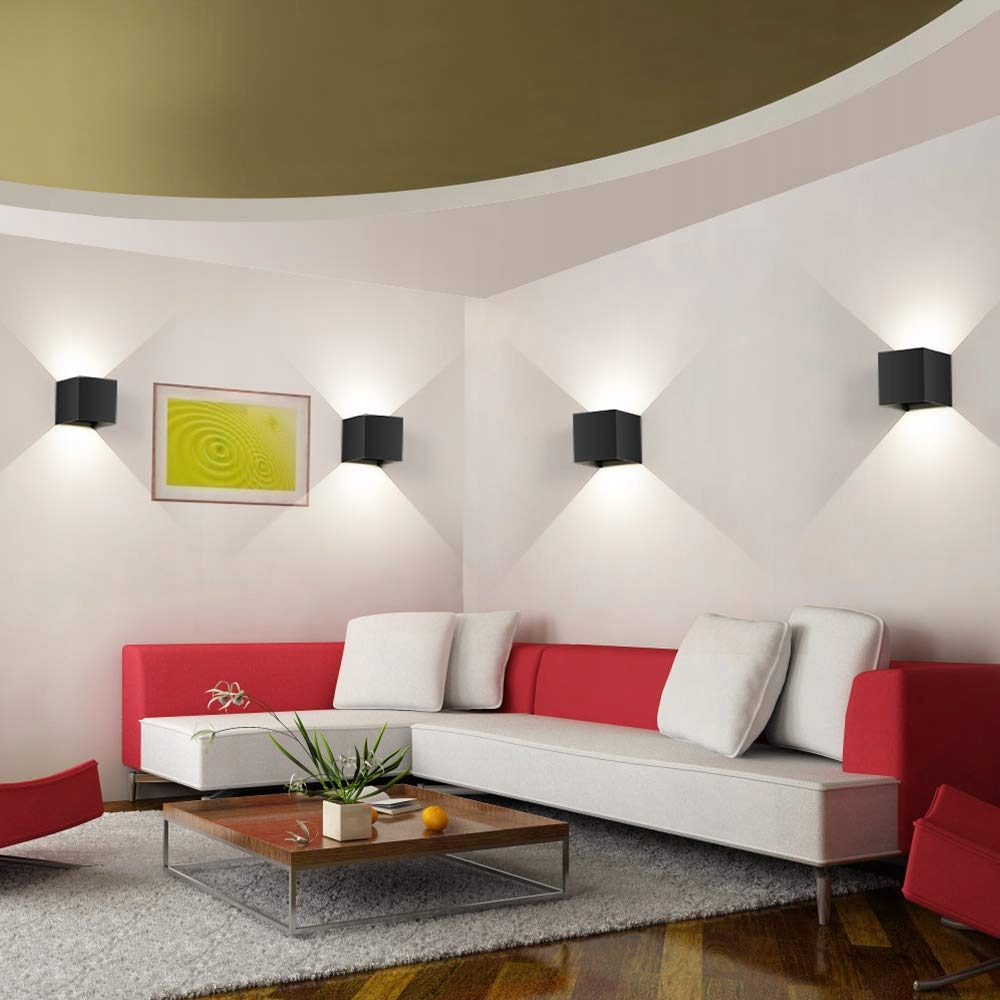 LEDMO 8 Sztuk LED Kinkiety Wewnętrzne Zewnętrzne 12W 4000K IP65 — miniatura 6